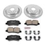 PowerStop K6564 Z23 Daily Driver Carbon-Fiber Ceramic Brake Pad and Drilled & Slotted Rotor Kit