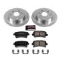 PowerStop K5531 Z23 Daily Driver Carbon-Fiber Ceramic Brake Pad and Drilled & Slotted Rotor Kit