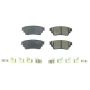 PowerStop 17-2135 PowerStop - Z17 Low-Dust Ceramic Brake Pads with Hardware
