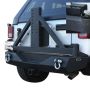 DV8 Offroad RBSTTB-01BR 07-18 Jeep Wrangler JK Rear Bumper w/ Tire Carrier & Tapered Bearing