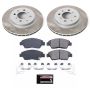 PowerStop SC696 Semi-Coated Rotor and Low-Dust Ceramic Brake Pad Kit