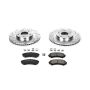 PowerStop K5258 Z23 Daily Driver Carbon-Fiber Ceramic Brake Pad and Drilled & Slotted Rotor Kit