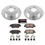 PowerStop K4710 Z23 Daily Driver Carbon-Fiber Ceramic Brake Pad and Drilled & Slotted Rotor Kit