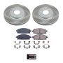 PowerStop SC150 Semi-Coated Rotor and Low-Dust Ceramic Brake Pad Kit