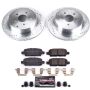 PowerStop K8021 Z23 Daily Driver Carbon-Fiber Ceramic Brake Pad and Drilled & Slotted Rotor Kit