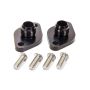 MEZIERE MEZWP8012ANS BBC #12 Water Pump Port Adapters - Black (2pk)