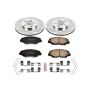 PowerStop KOE2302 OE Stock Replacement Low-Dust Ceramic Brake Pad and Rotor Kit