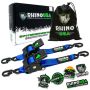 Rhino USA TD-RSRE2X10-BLU Retractable Ratchet Straps (2Pk 2Inx10Ft) Blue