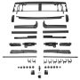 Rugged Ridge 13863.35 2018+ Jeep Wrangler JLU 4 Dr Black Diamond Stitch Cloth Voyager Top (Tinted)