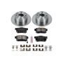 PowerStop KOE4991 OE Stock Replacement Low-Dust Ceramic Brake Pad and Rotor Kit