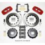 Wilwood 140-14068-DR AERO4 Rear Kit 14.25in Drilled Red 2014-Up Challenger w/Lines
