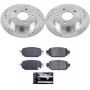 PowerStop K7515 Z23 Daily Driver Carbon-Fiber Ceramic Brake Pad and Drilled & Slotted Rotor Kit