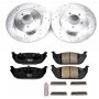 PowerStop K3025 Z23 Daily Driver Carbon-Fiber Ceramic Brake Pad and Drilled & Slotted Rotor Kit