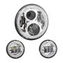 Letric Lighting LLC-ILHK-7CH 7in Led Chrome Full-Halo Indian