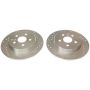 PowerStop JBR1779XPR PowerStop Evolution Performance Drilled, Slotted & Plated Brake Rotor Pair