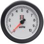 AutoMeter ST100-010W Stack Sport 88mm 0-10K RPM Tachometer - White