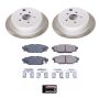 PowerStop SC4631 Semi-Coated Rotor and Low-Dust Ceramic Brake Pad Kit