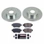 PowerStop K8068 Z23 Daily Driver Carbon-Fiber Ceramic Brake Pad and Drilled & Slotted Rotor Kit