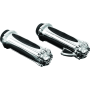 Kuryakyn 6297 Premium Zombie Grips With Throttle Boss Throttle-By-Wire Chrome