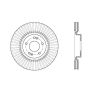 Stoptech 128.50028R Drilled Sport Brake Rotor