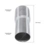 FORTLUFT 4401035 Exhaust Adapter 1.50''-1.75'' Stainless Steel