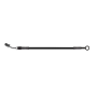 Goodridge HD2001-1CB-BK88 88in Universal Clutch Line w/Blk Zinc Fittings & Blk Hose - Straight Banjo w/AN3 Fitting