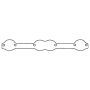 Cometic Gasket C5258 Cometic GM Small Block Aluminum/Rubber Exhaust Port Cover Set - 18 Degree Heads