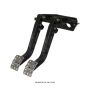 Wilwood 340-14360 Adjustable-Tandem Dual Pedal - Brake / Clutch - Fwd. Swing Mount - 6.25:1 - Black E-Coat
