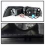 SPYDER 5078469 Projector Headlights - LED Halo - Black Smoke