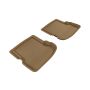 3D MAXpider 1998-2010 Volkswagen BeeTLe Kagu 2nd Row Floormats - Tan