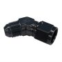 Fragola -10AN Female - Male Flare 45 Degree - Black