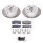 PowerStop SC155 Semi-Coated Rotor and Low-Dust Ceramic Brake Pad Kit