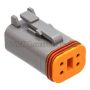 NAMZ DP-4G Deutsch DT Series 4-Wire Plug & Wedgelock - Grey (Repl. HD 72134-94GY)