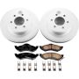 PowerStop CRK2138 Genuine Geomet Coated Rotor and Low-Dust Ceramic Brake Pad Kit
