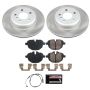PowerStop SC6034 Semi-Coated Rotor and Low-Dust Ceramic Brake Pad Kit