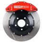 Stoptech 83.622.6700.71 03-06 Evo Front BBK w/ Red ST-60 Calipers Slotted 355x32mm Rotors Pads and SS Lines