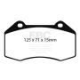 EBC Brakes DP51539NDX Bluestuff NDX Full Race Brake Pads