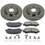 PowerStop KOE7036 OE Stock Replacement Low-Dust Ceramic Brake Pad and Rotor Kit