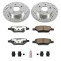 PowerStop K1616-26 Z26 Street Performance Ceramic Brake Pad and Drilled & Slotted Rotor Kit