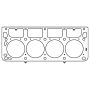 Cometic Gasket C15508-051 Cometic GM LS Gen-3/4 Small Block V8 .051in MLS Cylinder Head Gasket - 4.085in Bore - 1/2in Studs