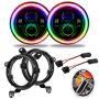 Oracle Lighting 5769J-330 Jeep Wrangler JL/Gladiator JT 7in. High Powered LED Headlights-ColorSHIFT RF