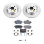 PowerStop ESK7440 Genuine Geomet Coated Rotors, ECE-R90 Brake Pads + Hardware Kit