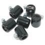 NAMZ NHC-B206 Oil Line Hose Clamps 3/8in. ID Black (6 Pack)