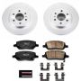 PowerStop CRK4609 Genuine Geomet Coated Rotor and Low-Dust Ceramic Brake Pad Kit