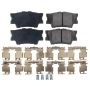 PowerStop 17-1212N PowerStop - Z17 Low-Dust Ceramic Brake Pads with Hardware