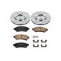 PowerStop KOE1588 OE Stock Replacement Low-Dust Ceramic Brake Pad and Rotor Kit