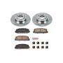 PowerStop KOE2452 OE Stock Replacement Low-Dust Ceramic Brake Pad and Rotor Kit