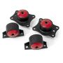 Innovative 00-09 Honda S2000 F-Series Black Steel Mounts 85A Bushings (Rear Diff Mounts OEM Diff)