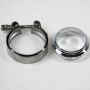 Granatelli Motor Sports 308525-M V-Bands and Clamps - Mild Steel Flat Flange