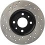 Stoptech 127.04001L Slotted & Drilled Sport Brake Rotor